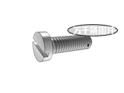 開槽圓柱頭桿部帶兩孔螺釘 AN 115651/115701