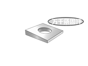 斜度1:6的加硬方斜墊圈 ASME B18.2.6