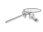 米制開口型大圓頭抽芯鉚釘 ASME B18.30.1M