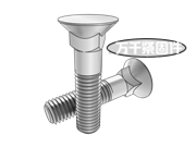 平頂埋頭長(zhǎng)方頸螺栓 CNS 4418