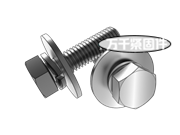 六角螺栓、大平墊和鞍形彈簧墊圈 組合 DIN 6900