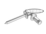 開口型沉頭抽芯鉚釘 DIN 7337