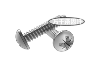 米字槽盤頭自攻釘F型 DIN 7981