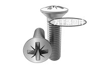 90°米字槽半沉頭螺釘 DIN 966