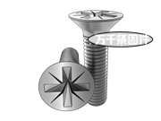 8.8級(jí)、不銹鋼及有色金屬淺米字槽沉頭螺釘 GB 819.2