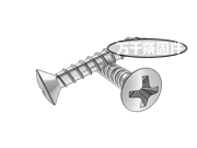 90°開槽半沉頭木螺釘 GOST 10620