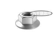 細牙六角法蘭螺母 ISO 10663