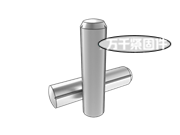 溝槽銷(xiāo)全長(zhǎng)平行倒角槽 ISO 8740