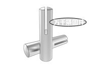 開槽球面端圓錐銷 JIS B1353