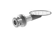 十二角頭頭部帶孔法蘭細桿螺栓 MS 9060